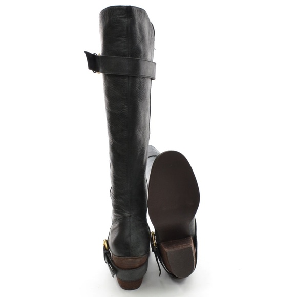 Matiko Autumn Buckle Riding Knee Boots 6.5 M New - Picture 3 of 3